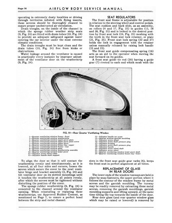 1934 Chrysler Airflow Body Service Manual Page 17